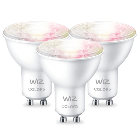 WiZ WLAN LED-Lampe GU10 farbig 3er Set