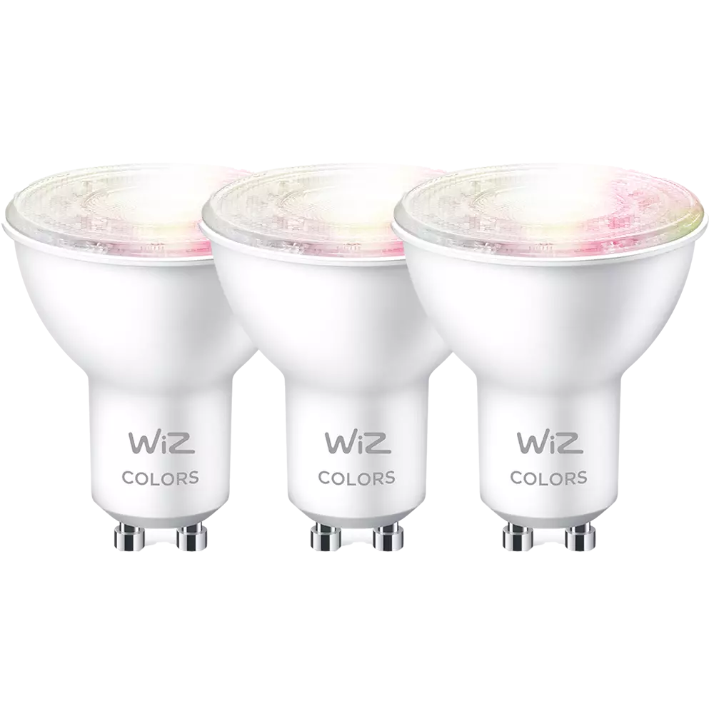 WiZ WLAN LED-Lampe GU10 farbig 3er Set