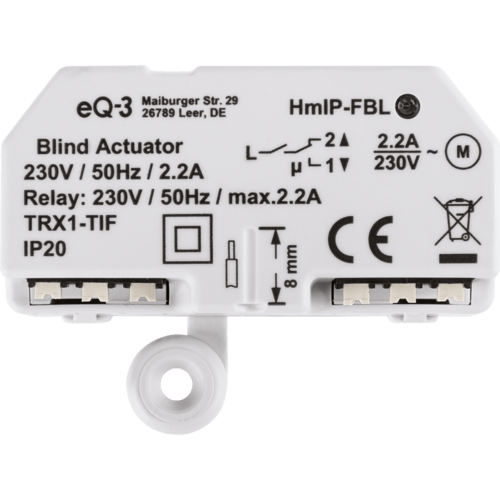 eQ-3 Homematic IP Jalousieaktor Unterputz Weiß