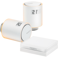 Netatmo Smarte Heizkörperthermostate - Starter-Pack mit 2 Heizkörperthermostaten, inkl. Relais Weiß