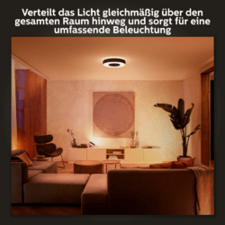 Philips Hue White & Color Ambience Infuse Deckenleuchte L Schwarz