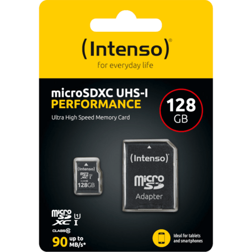 Intenso microSD Card UHS-I 128GB SDHC Performance Schwarz