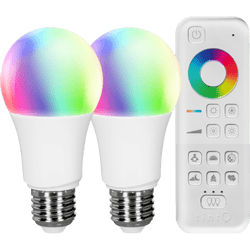 tint Starter-Set white+color, 2er-Set LED-Birnenform mit Fernbedienung,
