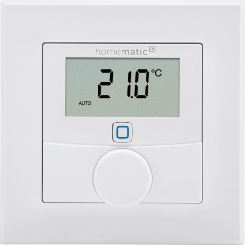 Homematic IP Wandthermostat mit Luftfeuchtigkeitssensor Weiß