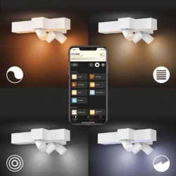 Philips Hue White & Color Ambience Centris Cross Spot 3 flg. Weiß