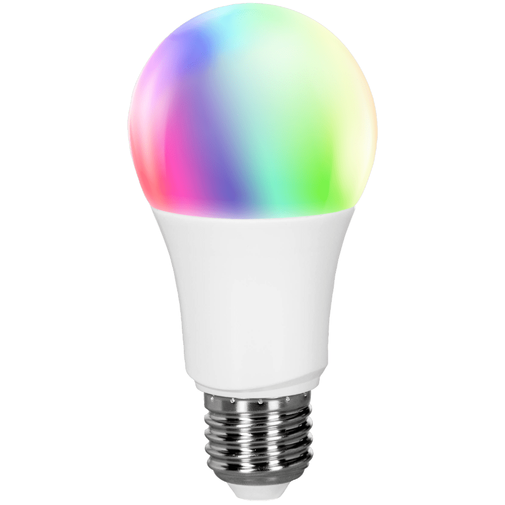 tint LED-Birnenform white+color E27, Weiß