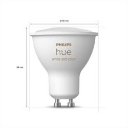 Philips Hue White & Color Ambience GU10 Dreierpack Starterset inkl. Dimmschalter Weiß