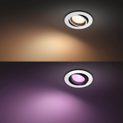 Philips Hue White & Color Ambience Centura Einbauspot rund Schwarz