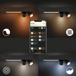 Philips Hue White & Color Ambience Centris Spot 2 flg. Schwarz