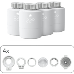 tado° Smartes Heizkörper-Thermostat - Quattro Pack Zusatzprodukte für Einzelraumsteuerung intelligente Heizungssteuerung Weiß