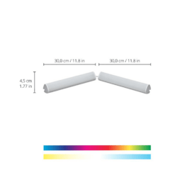 WiZ Bar Linear Light Tischleuchte Tunable White & Color Doppelpack Weiß