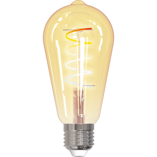 tint LED-Birnenform Edison Retro Gold white+ambiance E27, Gold