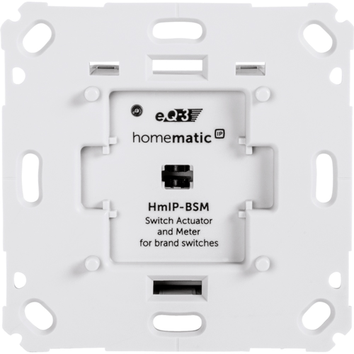 eQ-3 Schalt-Mess-Aktor für Markenschalter (IP) Weiß
