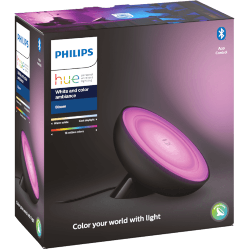 Philips Hue White & Color Ambiance Bloom Tischleuchte Schwarz