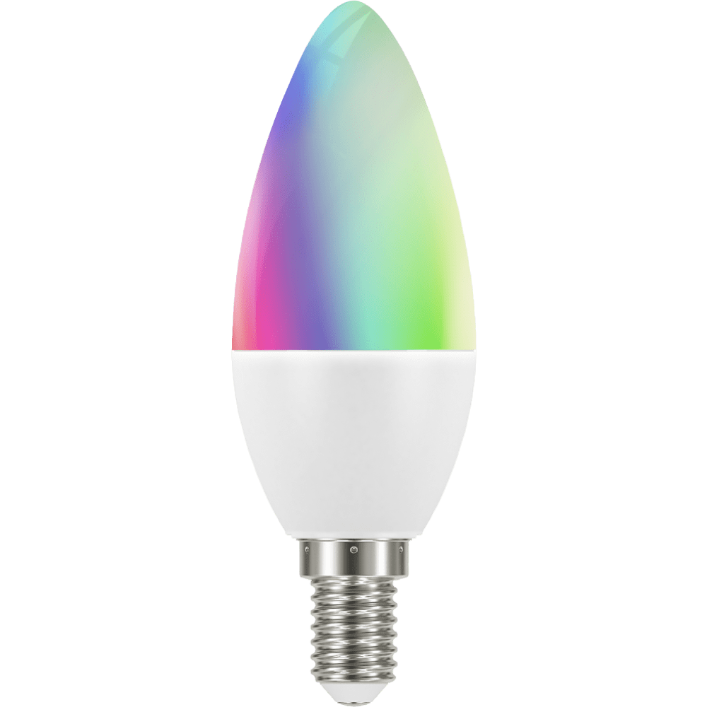 tint LED-Kerzenform white+color E14, Weiß