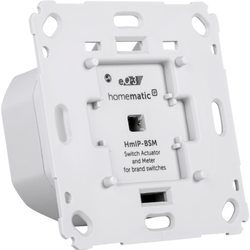 eQ-3 Homematic IP Schalt-Mess-Aktor für Markenschalter Weiß