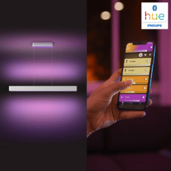 Philips Hue White & Color Ambience Ensis Pendelleuchte Silber