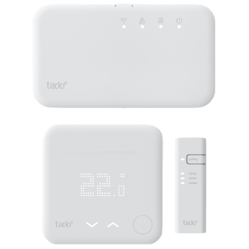 tado° Starter Kit - Smartes Thermostat V3+ (Funk) - Intelligente Heizungssteuerung Weiß