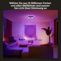 Philips Hue White & Color Ambience Infuse Deckenleuchte L Schwarz