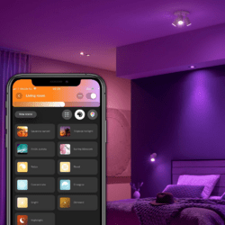 Philips Hue White & Color Ambience Centura Einbauspot rund Schwarz